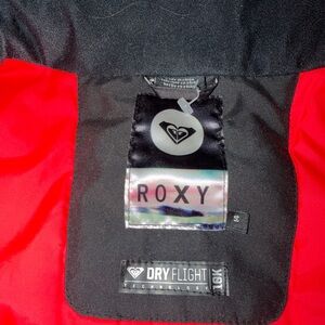 Roxy Vibrant Red and Sleek Black Jacket